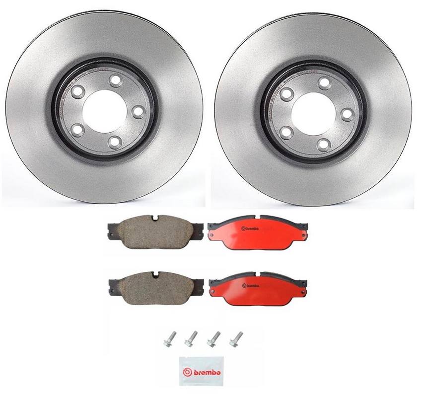 Jaguar Brembo Brakes Kit - Pads and Rotors Front (320mm) (Ceramic) C2C8354 - Brembo 1535449KIT